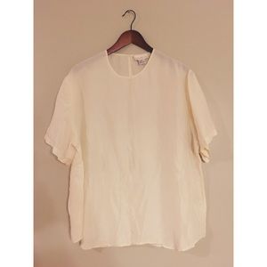 Vintage Cream Short Sleeve Top